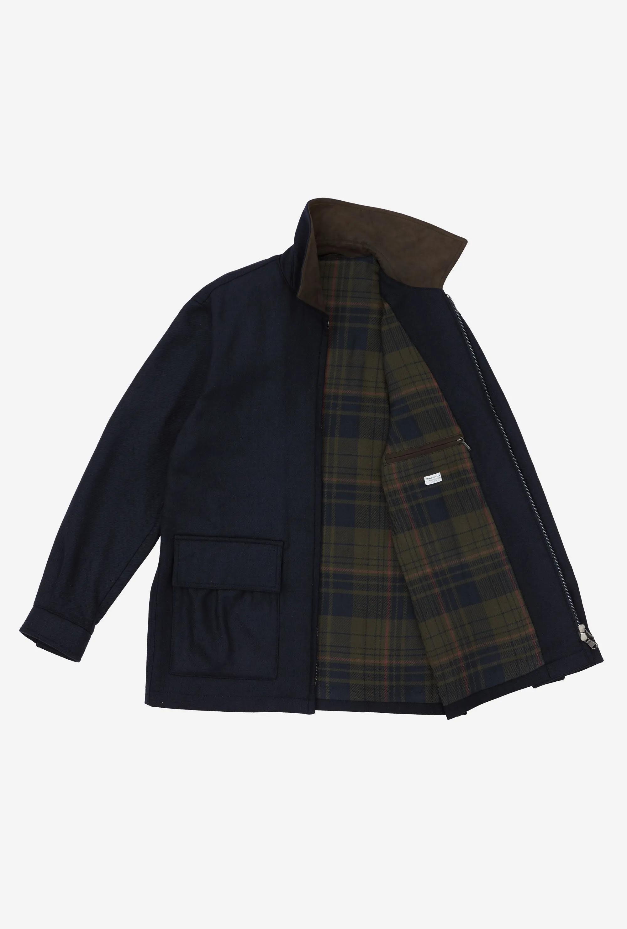 Shooting Jacket Technical Wool Navy