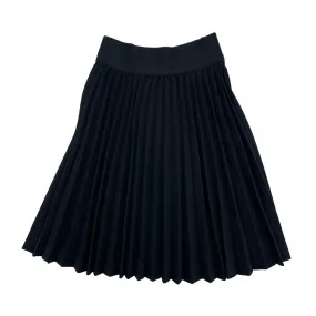 skirt midi knife pleat - black