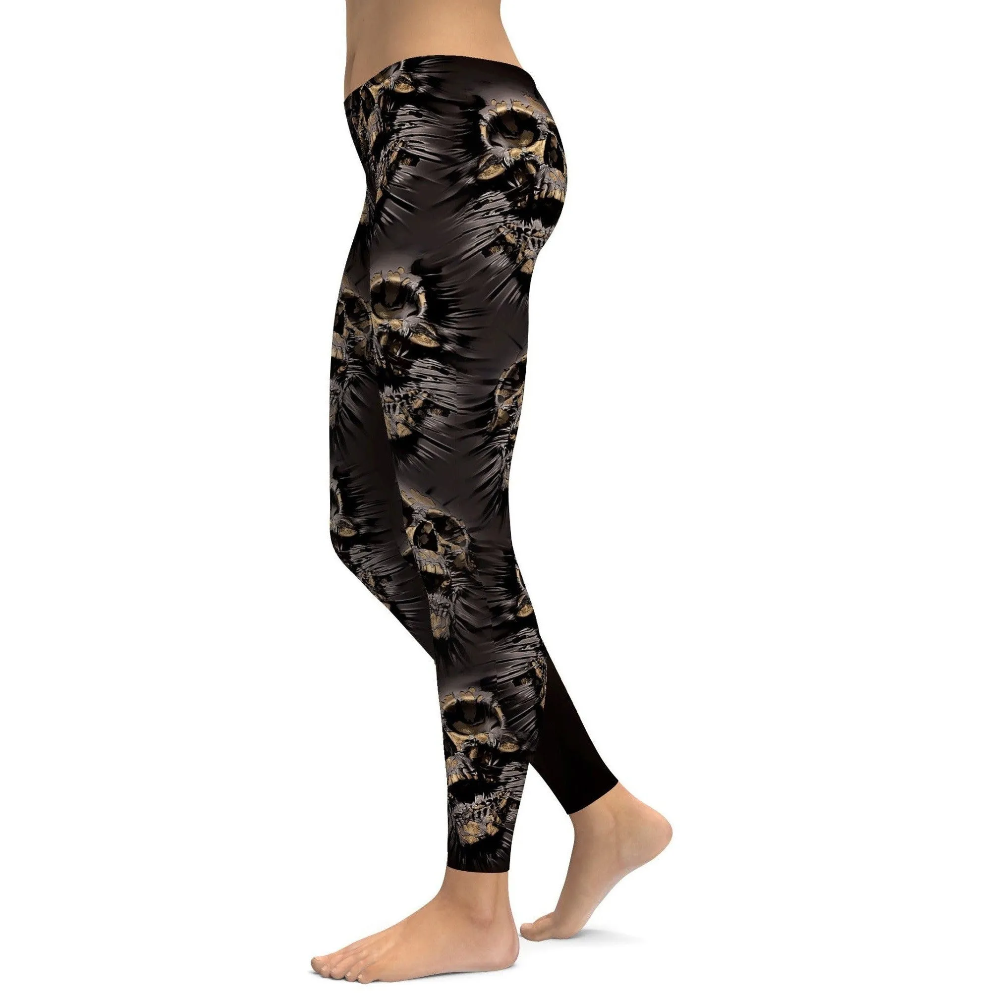 Skulls Bursting Out Leggings