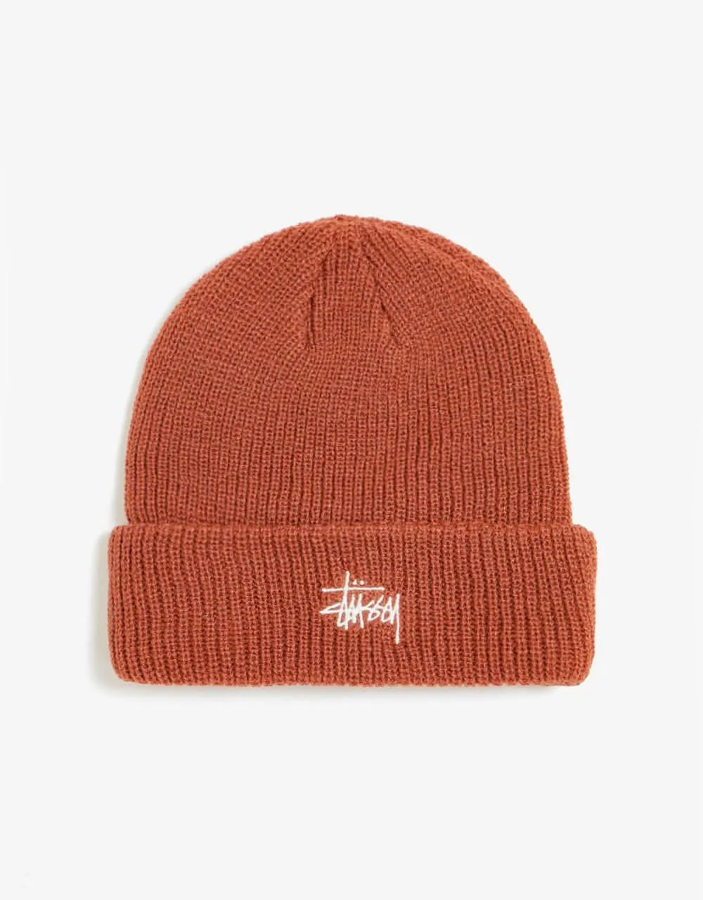 Stüssy Basic Cuff Beanie - Brick