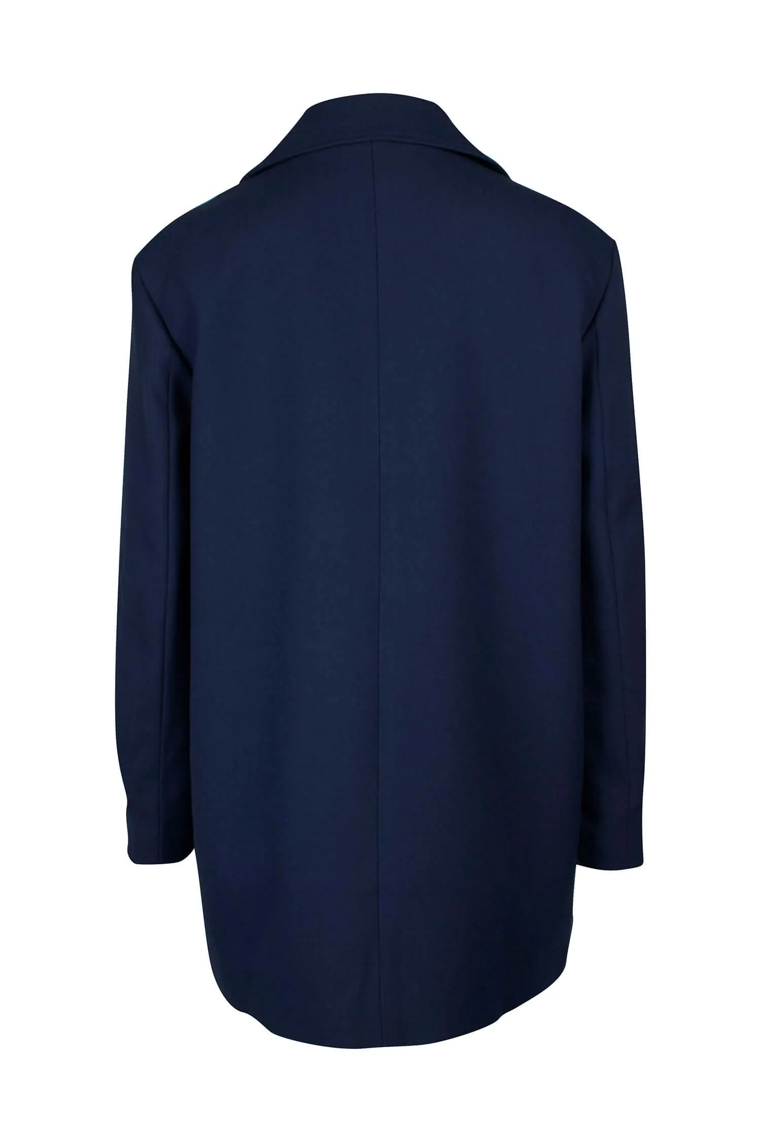 Tahari ASL Notched Collar Long Sleeve Solid Twill Jacket