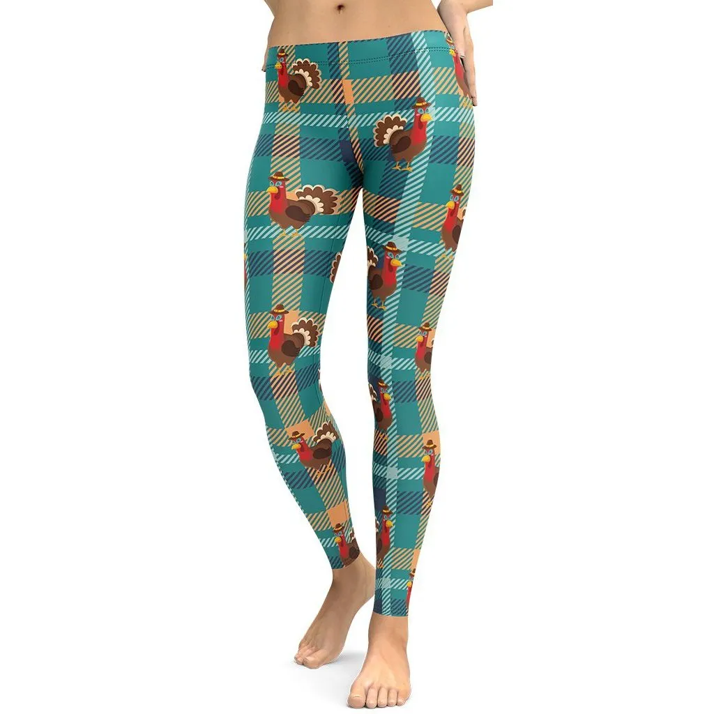 Thanksgiving Plaid Leggings