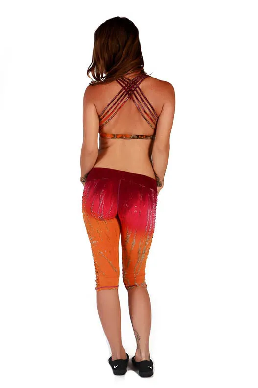 Tie Dye Ruched Legging Short