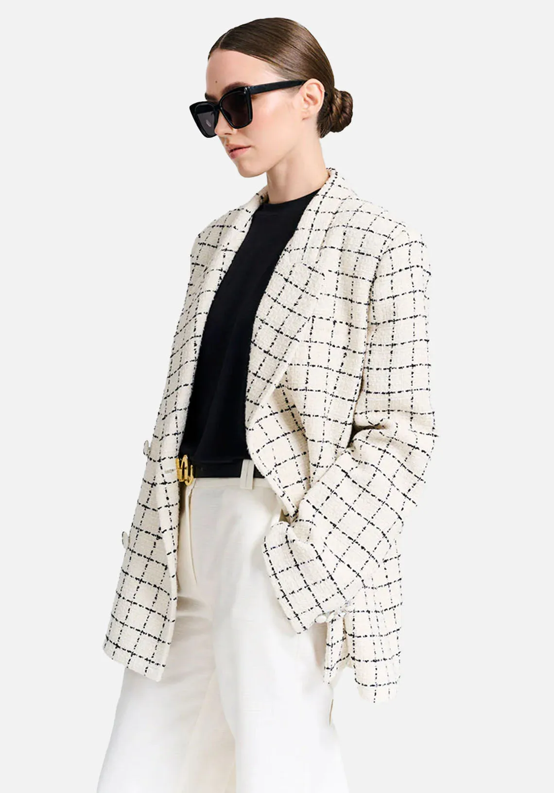 VIGOROUS BLAZER WHITE TWEED