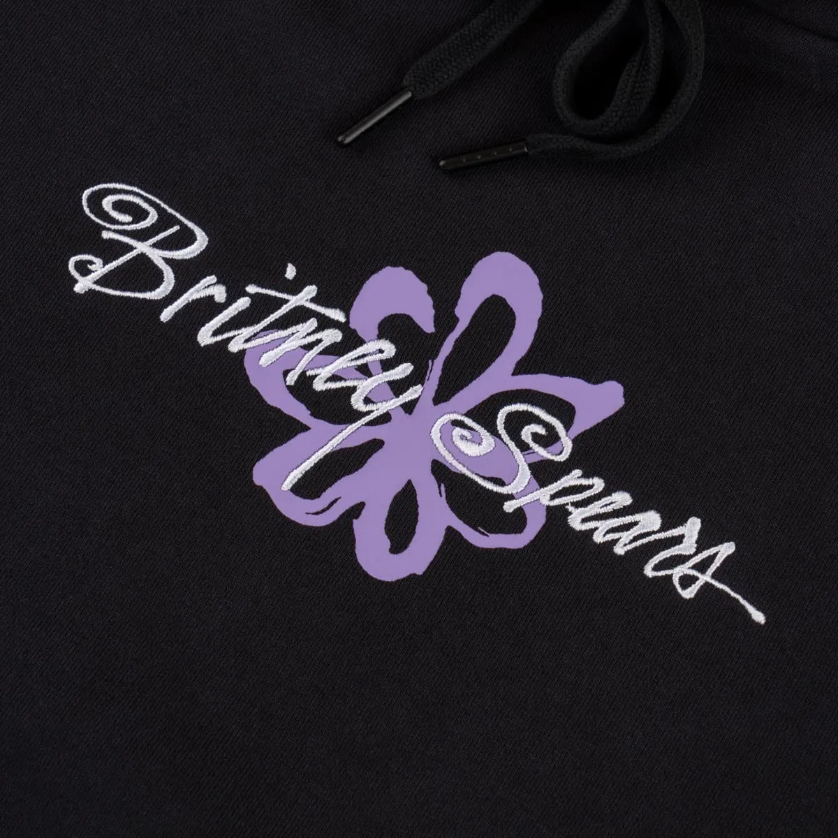 Welcome x Britney Flower Hoodie - Black