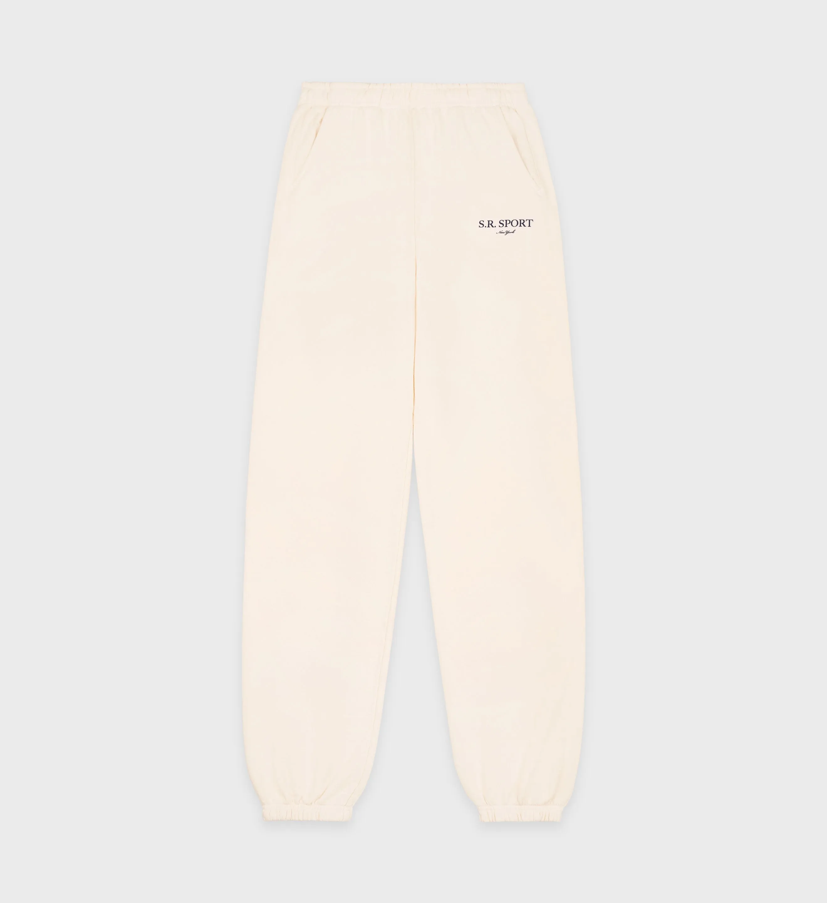 Wimbledon Sweatpants - Cream/Navy