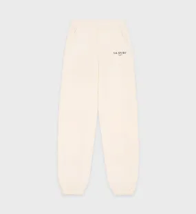 Wimbledon Sweatpants - Cream/Navy