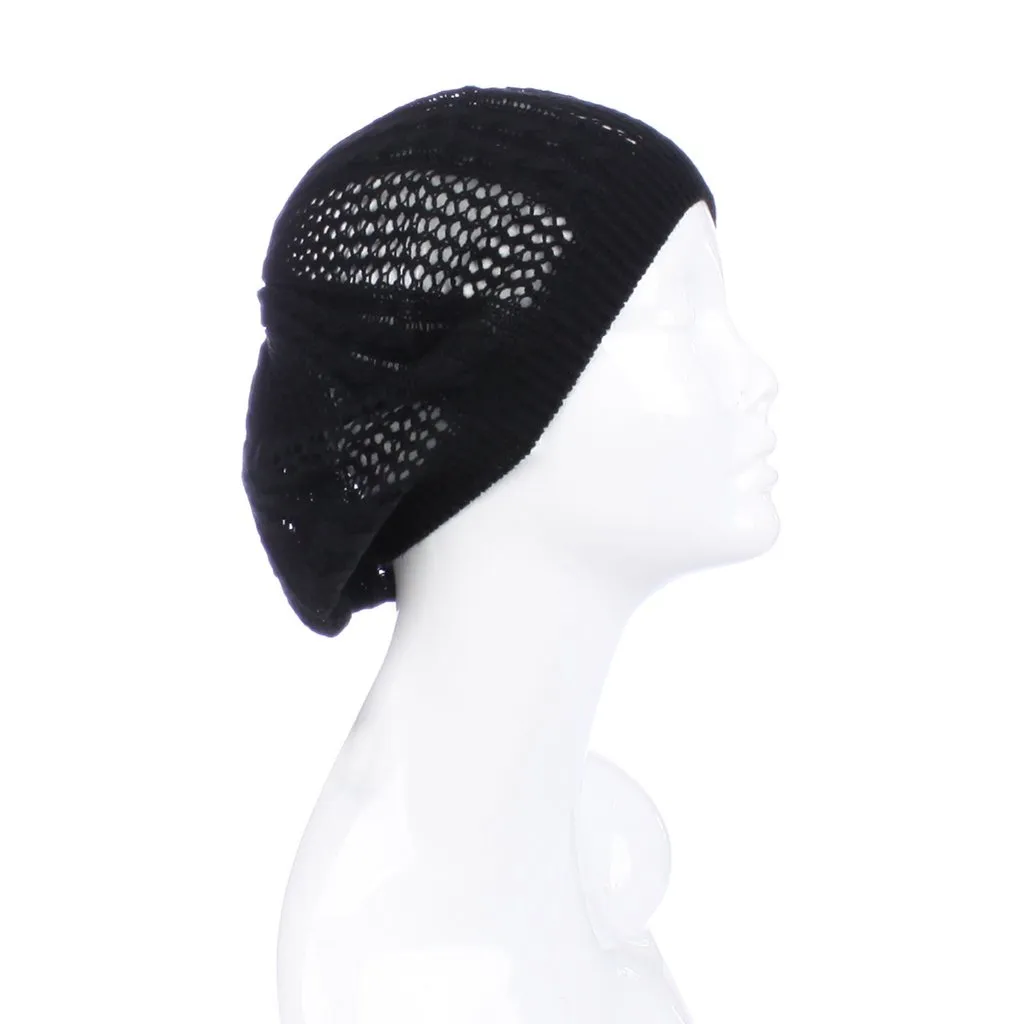 Womens Cut Out Beanie