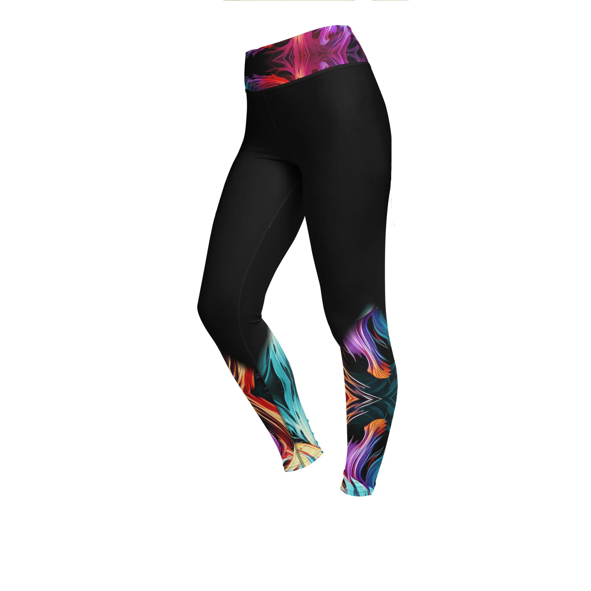 Yoga Leggings Hurricane Rainbow