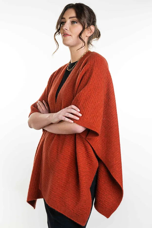 Zig Zag Textured Cape