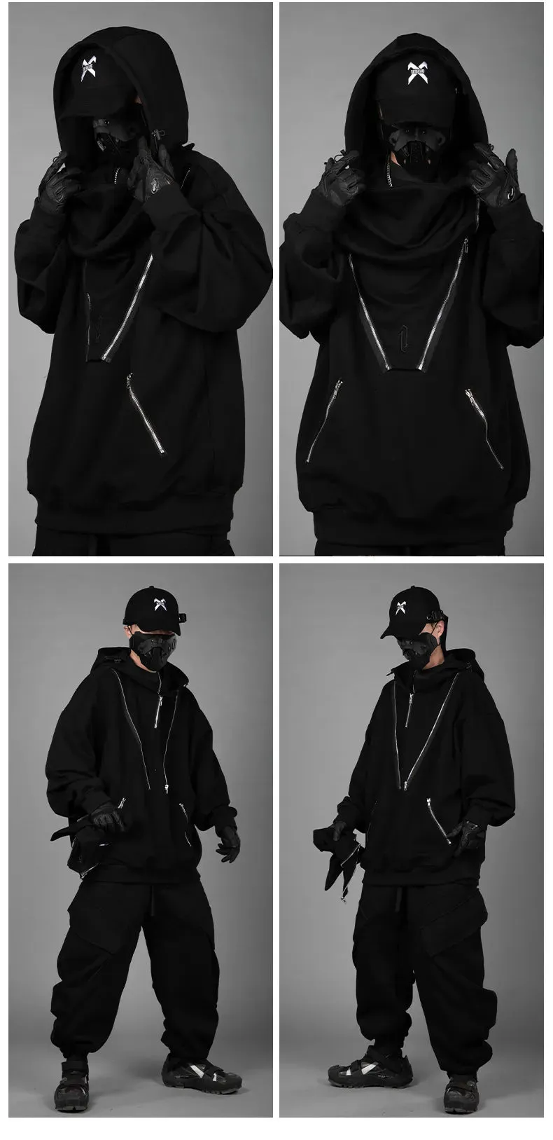 ZR23 Z-1 Pullover Techwear Hoodie